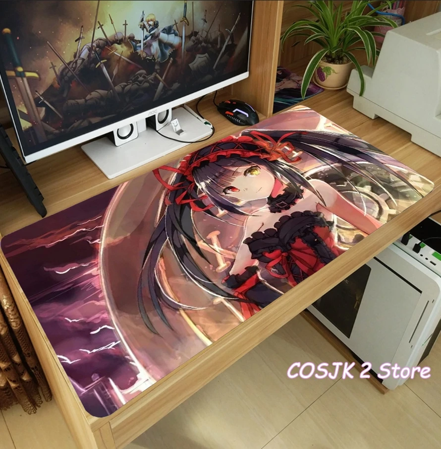 anime date a live tokisaki kurumi izayoi miku mouse pad thicken laptop gaming mice mat table keyboard mat anti slip playmat gift free global shipping
