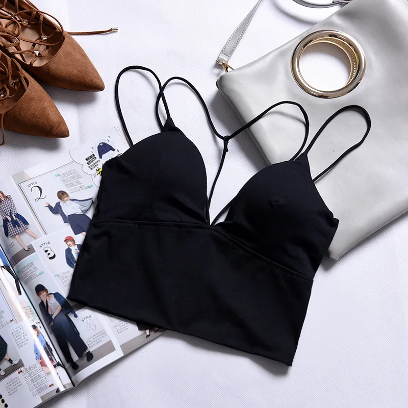 Летние женские модные сексуальные короткие Стильные бюстгальтеры топ Женский