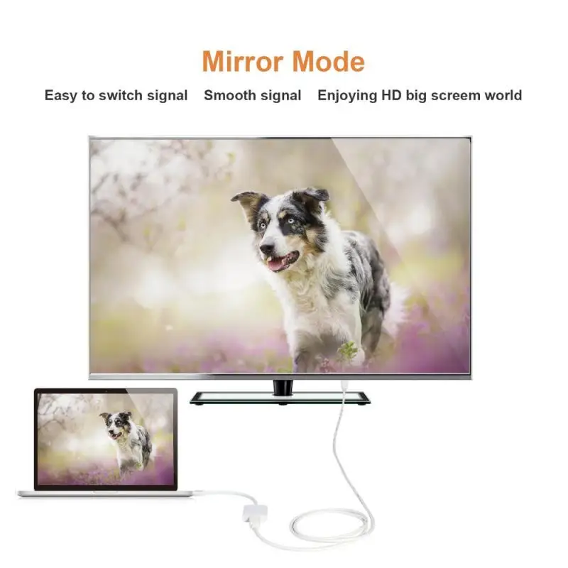 Высококачественный порт дисплея Thunderbolt Mini DP в HDMI совместимый адаптер кабель для