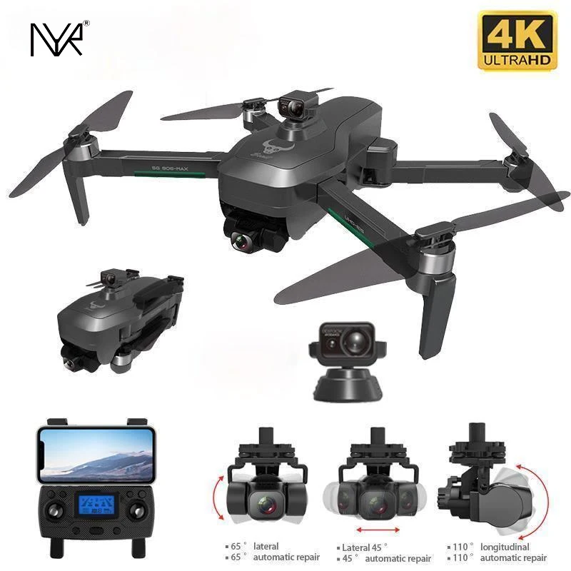 NYR SG906 MAX Pro 2 GPS Дрон с разрешением 4K HD Камера лазерный избегания препятствий