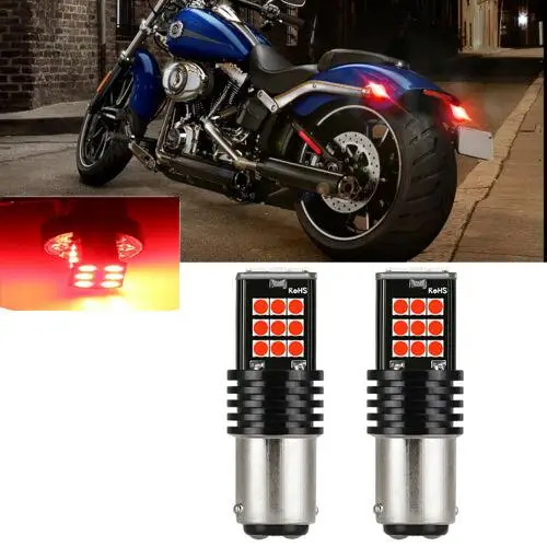 

Red Strobe Flash LED Rear Turn Signal Light For Harley Davidson Tri Glide Bulbs