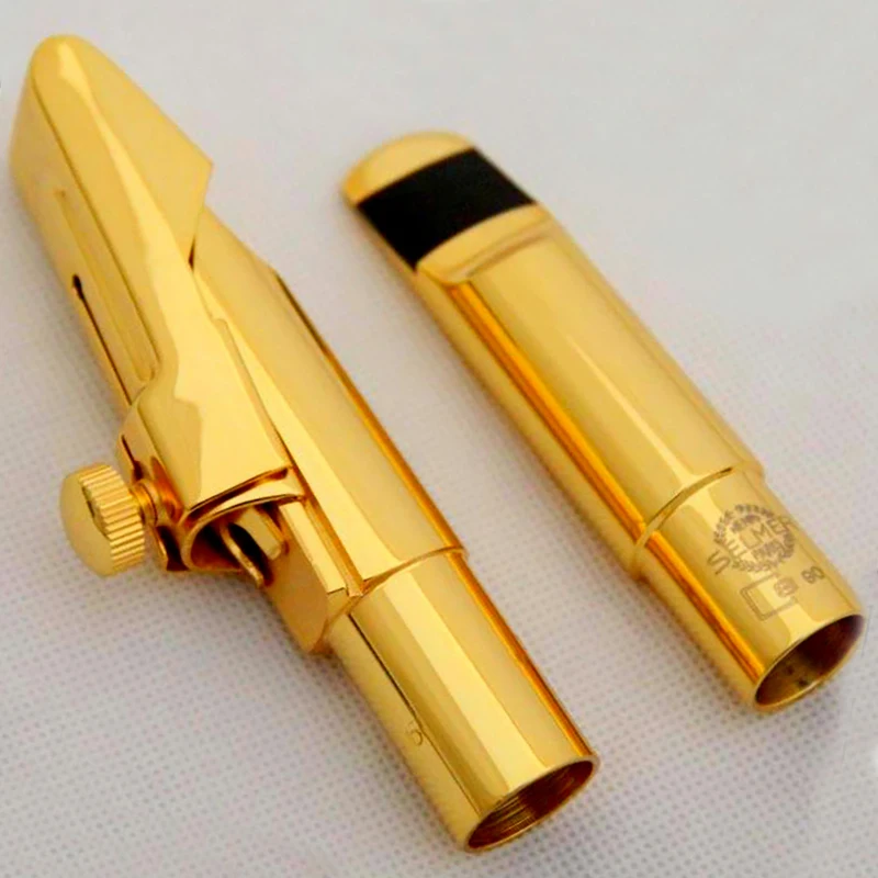 

High Quality Professional Tenor Soprano Alto Saxophone Metal Mouthpiece S90 Gold Plating Sax Mouth Pieces Accessories Size 56789