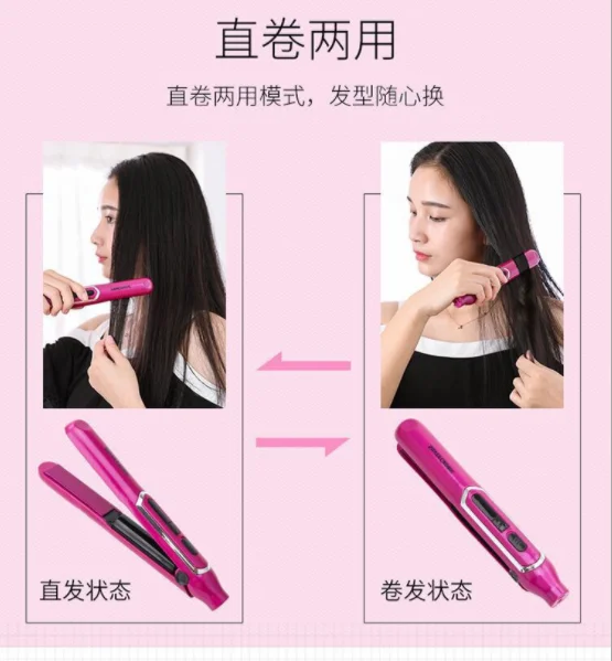 

Wireless automatic curling iron USB rechargeable curlers LCD display wave hair styler ceramic rotation modelling tools