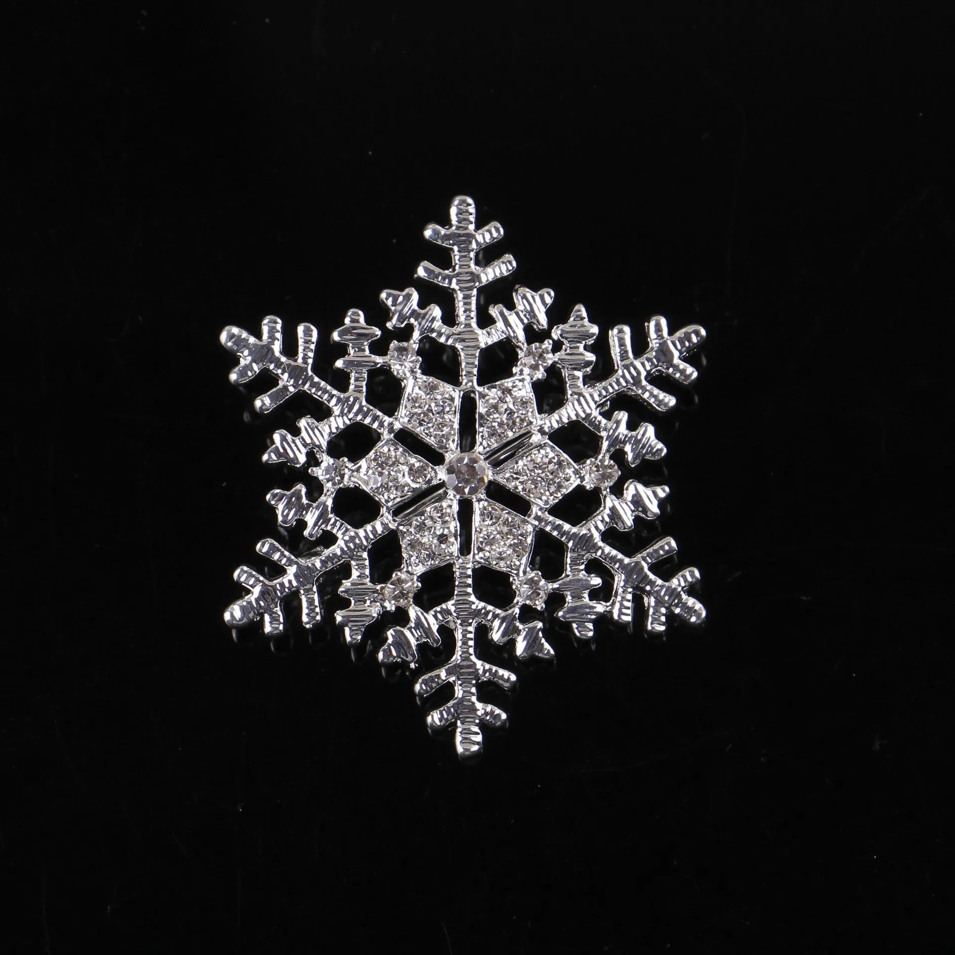 i-Remiel Fashion Jewelry New Rhinestone Brooches Christmas Snowflake Brooch Pin Badge Women Shirt Collar Accessories | Украшения и