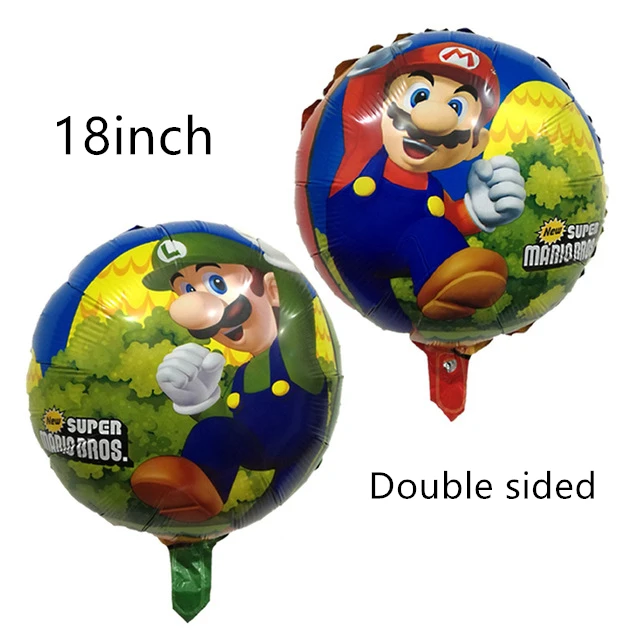 Новые воздушные шары Super Mario Bros, фильм, игра, мультфильм, шары, Луиджи, Марио, майлар, герой, тема, вечерние украшения на день рождения, детский подарок, игрушка для мальчика