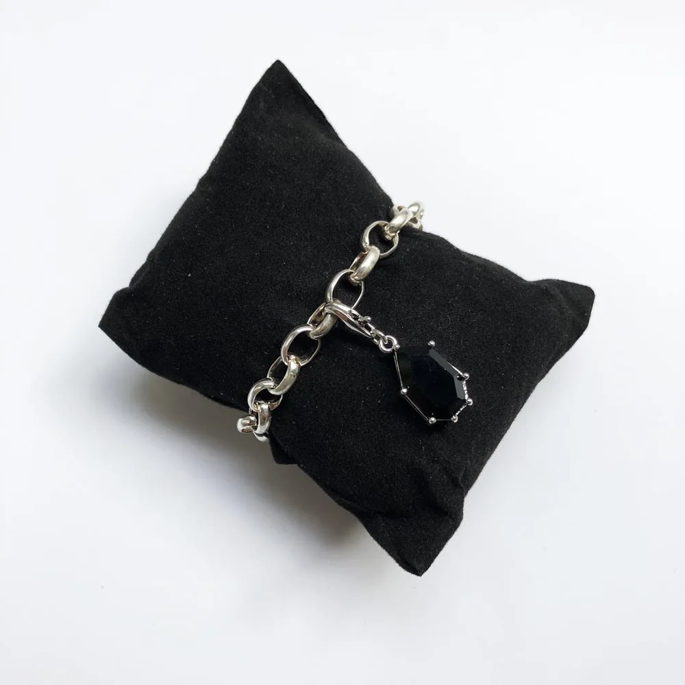 Black Stone Extraordinary Charms 2019 Fashion Jewelry 925 Sterling Silver Trendy Gift For Women Girls Fit Bracelet Necklace Bag | Украшения