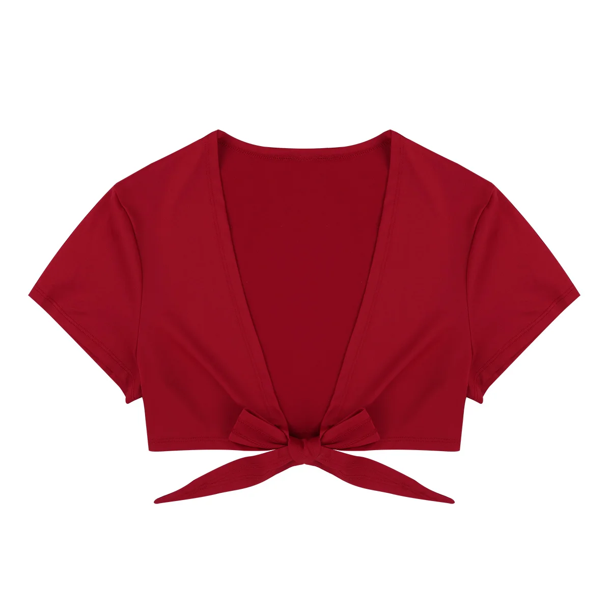 Женская сексуальная клубная одежда школьный топ с V-образным вырезом и открытой