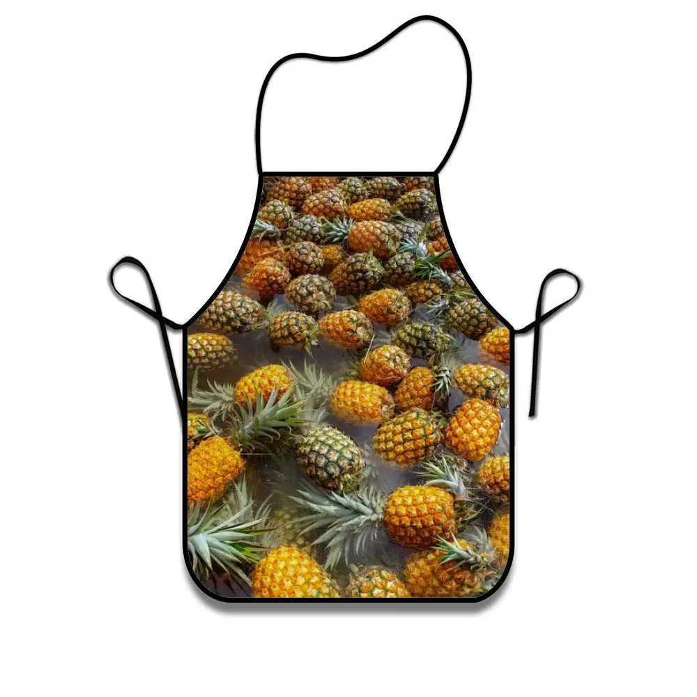 

Pineaples Machine Washable Durable String Apron for Women&Men BBQ, Cooking, Working, Grilling,Baking, Crafting
