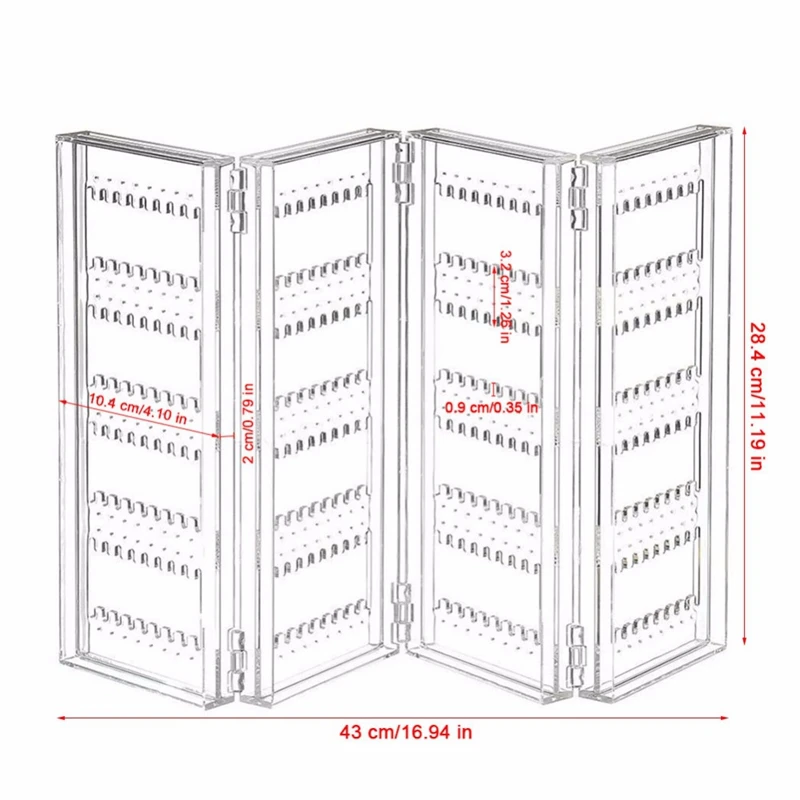Прозрачные Акриловые серьги-гвоздики колье Многофункциональный складной экран