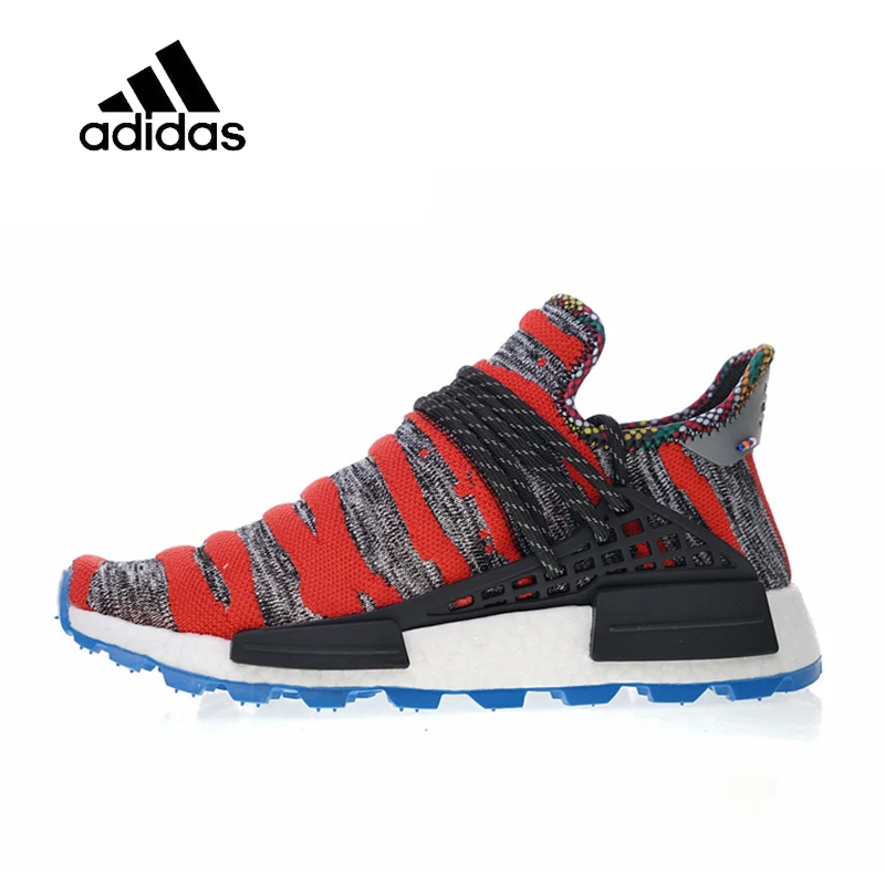 Оригинальные подлинные мужские женские кроссовки для бега Pharrell Williams x Afro HU Solar Pack