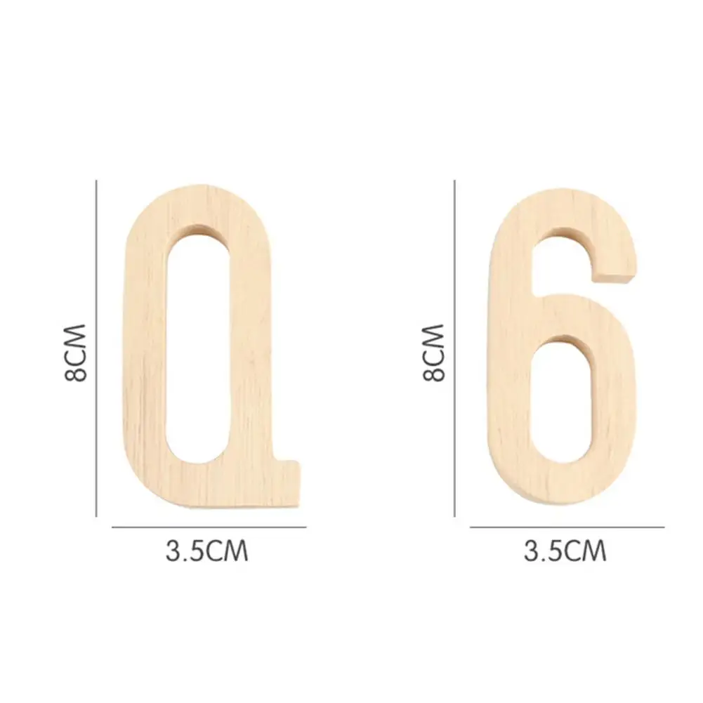 Kids Wooden Letter Number Design Fridge Magnet Sticker Creative Building Blocks Home Decoration Education Learning Toys | Игрушки и