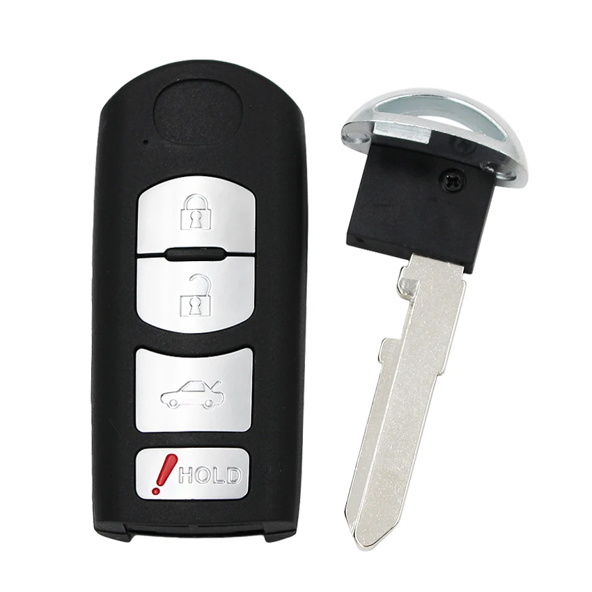 4 пуговицы новая Замена дистанционного ключа оболочки чехол Брелок для Mazda 3 5 6 CX 7