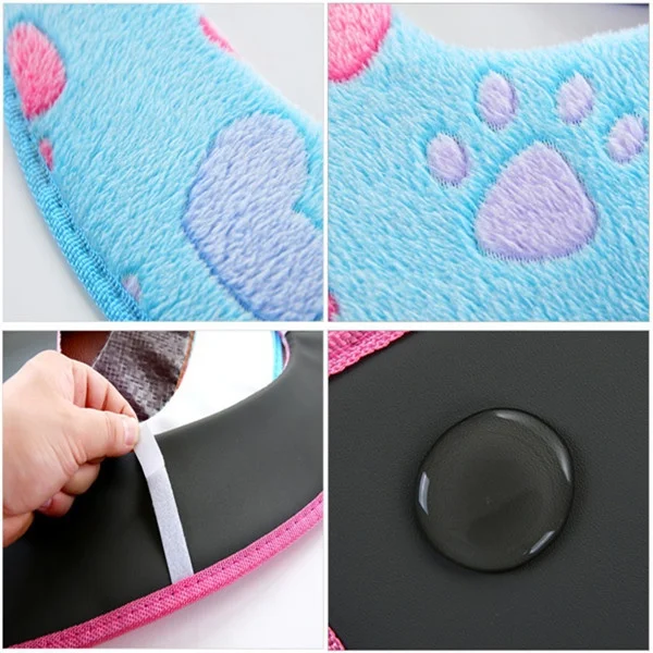 

Thick Coral velvet luxury toilet Seat Cover Warm Two-piece toilet Case Waterproof Bathroom Cover