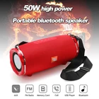 Беспроводная bluetooth Колонка TG187, звуковая колонка 50 Вт, мощная уличная портативная карта, FM сабвуфер, квадратный танцевальный аудио музыкальный центр