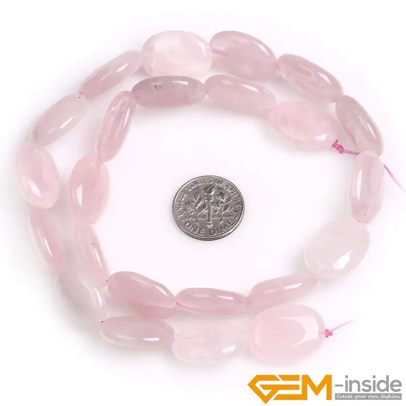 Натуральный розовый кварцовый прямоугольник овальные свободные разделительные