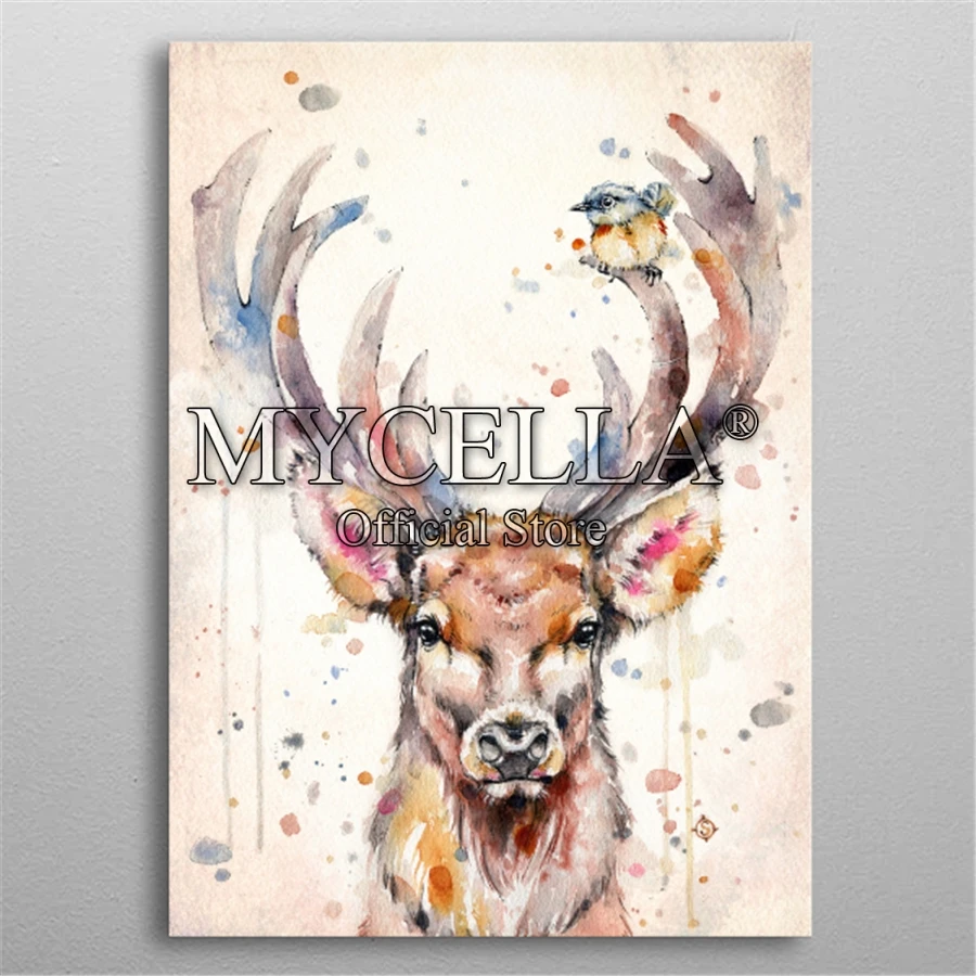 

Животные 5d Diy алмазная живопись вышивка крестиком олень и алмазная Вышивка Птицы мозаика квадратные подарки Домашний декор Настенная Накле...