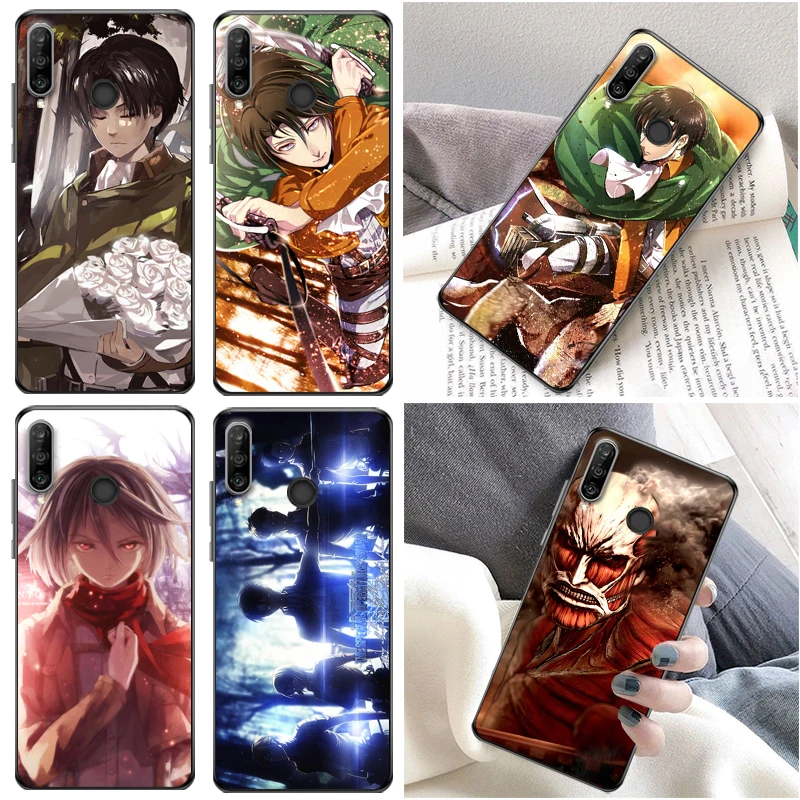 

Чехол для телефона Huawei P30 Pro Lite из мягкого ТПУ с изображением атаки на Титанов