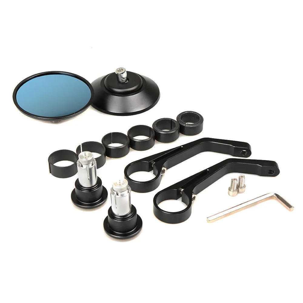 Круглый бар конец сзади зеркала мото мотоцикл скутеры Зеркало заднего вида для