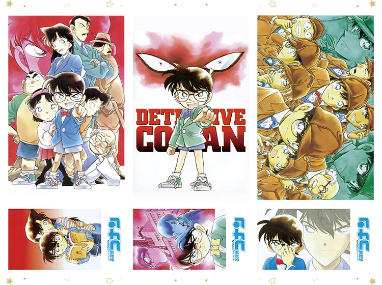 Аниме Детектив Конан чехол закрытый Джимми Кудо Кайто открытка почтовые карты