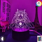 Аниме 3d лампа Nekopara Chocola для украшения спальни ночник манга детский подарок на день рождения комната аниме светодиодный светильник Nekopara