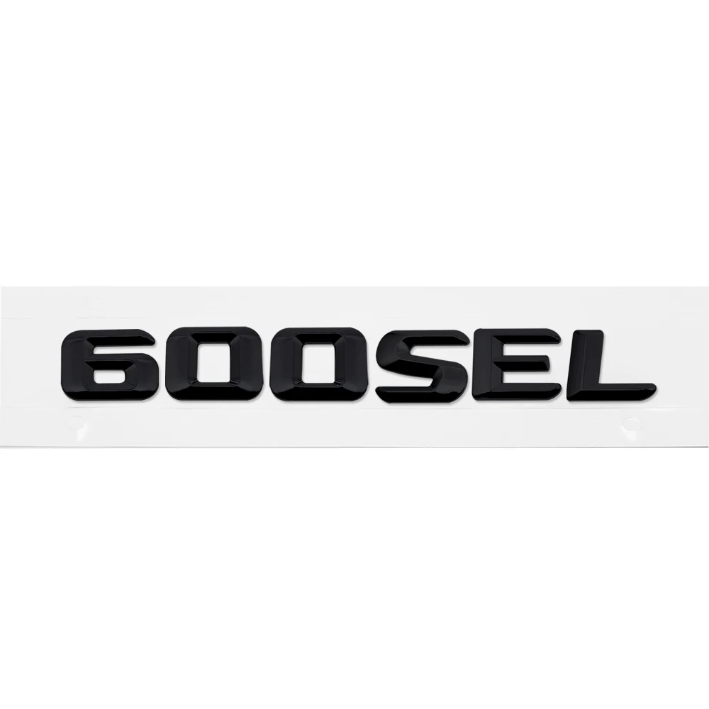 

Car Trunk Lid Rear Emblem Badge Chrome Number Letters Sticker Styling For Mercedes Benz SEL Class 300SEL 500SEL 560SEL 600SEL