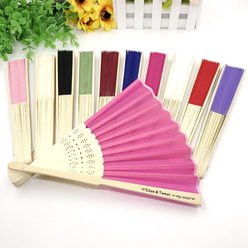 250 шт. персонализированный свадебный веер с индивидуальным принтом логотипа