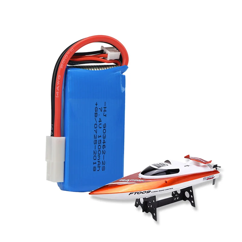 

2S Lipo Battery 7.4V 1500mah for FeiLun FT009 Remote Control Speedboat RC Racing Boat Spare Parts Accessories