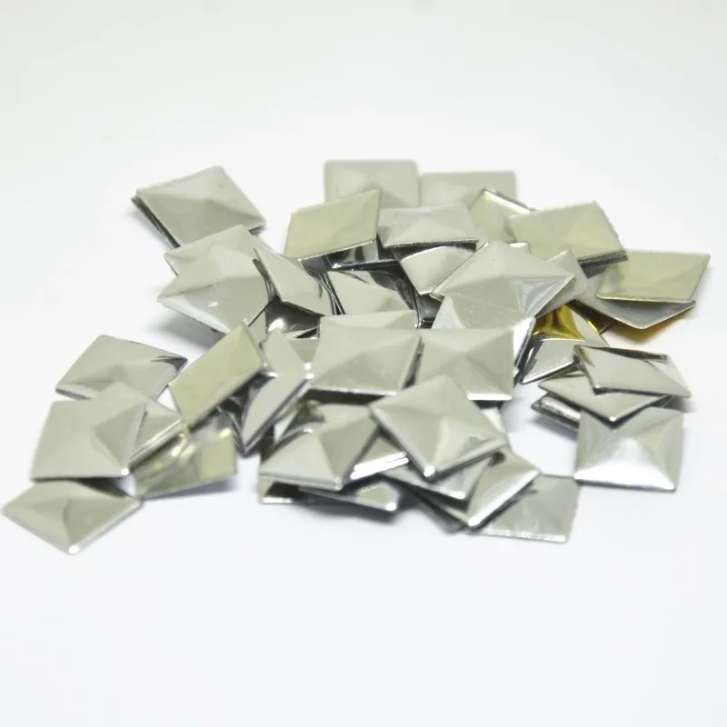 Гвоздики горячей фиксации алюминиевые квадратные пирамиды железные стразы