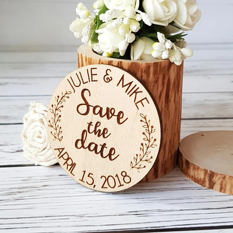 Деревянные магниты с календарем для сохранения даты деревянные в деревенском