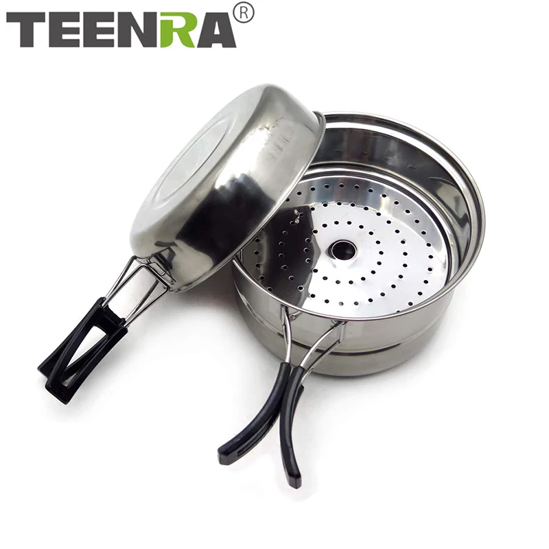 3 шт. горшок для пикника из нержавеющей стали|Наборы посуды| |