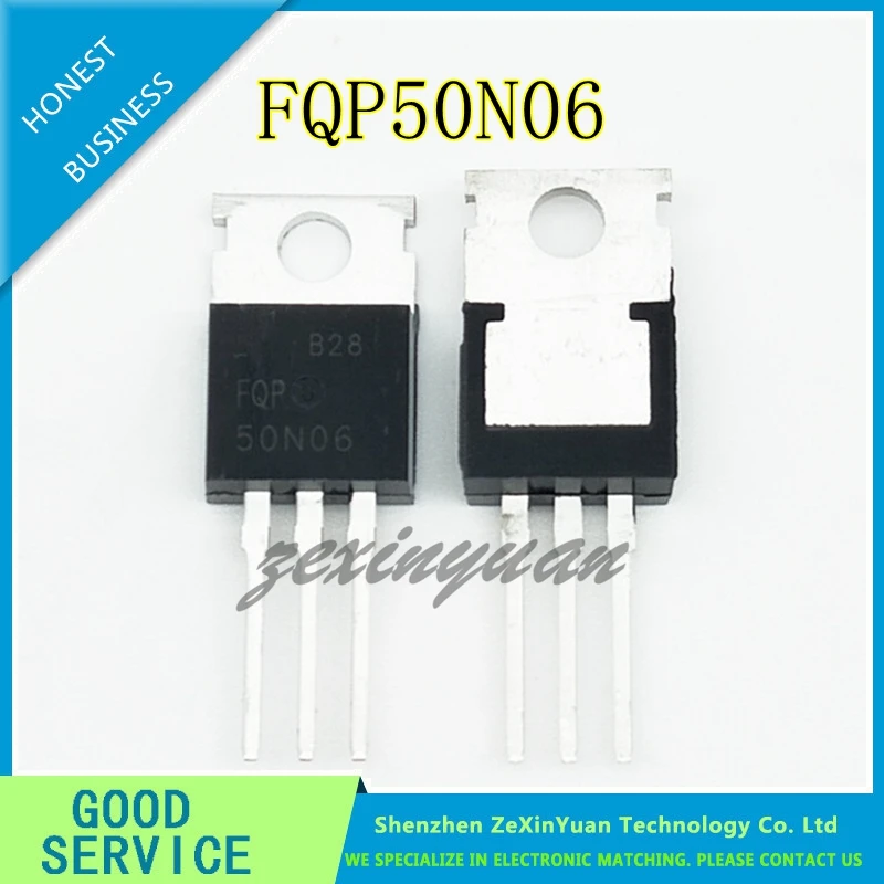10 шт./лот FQP50N06 50N06 SFP50N06 60V N-Channel MOSFET TO-220 | Электроника