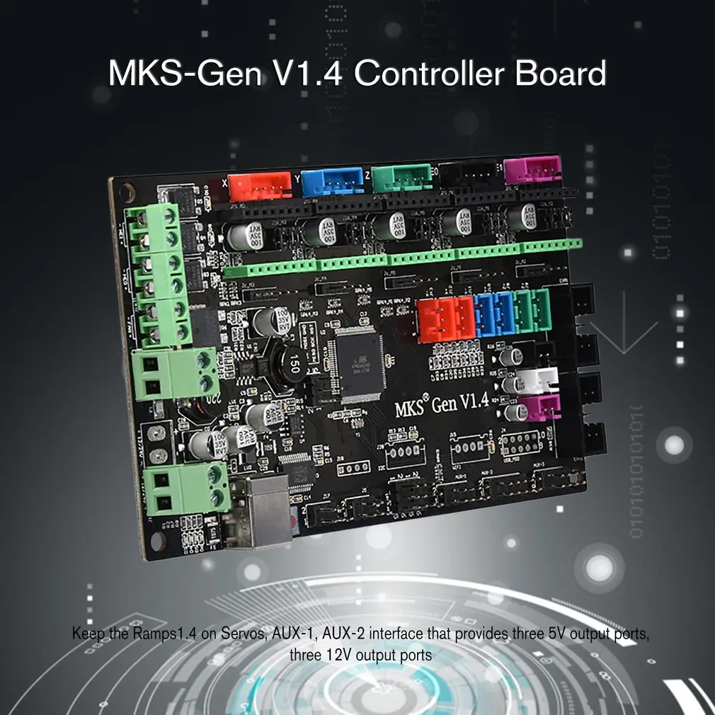 Запчасти для 3D-принтера MKS Gen V1.4 плата управления материнская модуль контроллера