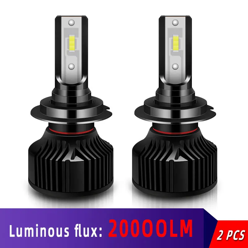

2PCS LED Car Headlight Kit NEW N8 Type H1 H4 H7 H8 H9 H11 9005 9006 9012 55W 20000LM Car Light Bulbs Automobiles Auto Lamp 6000K