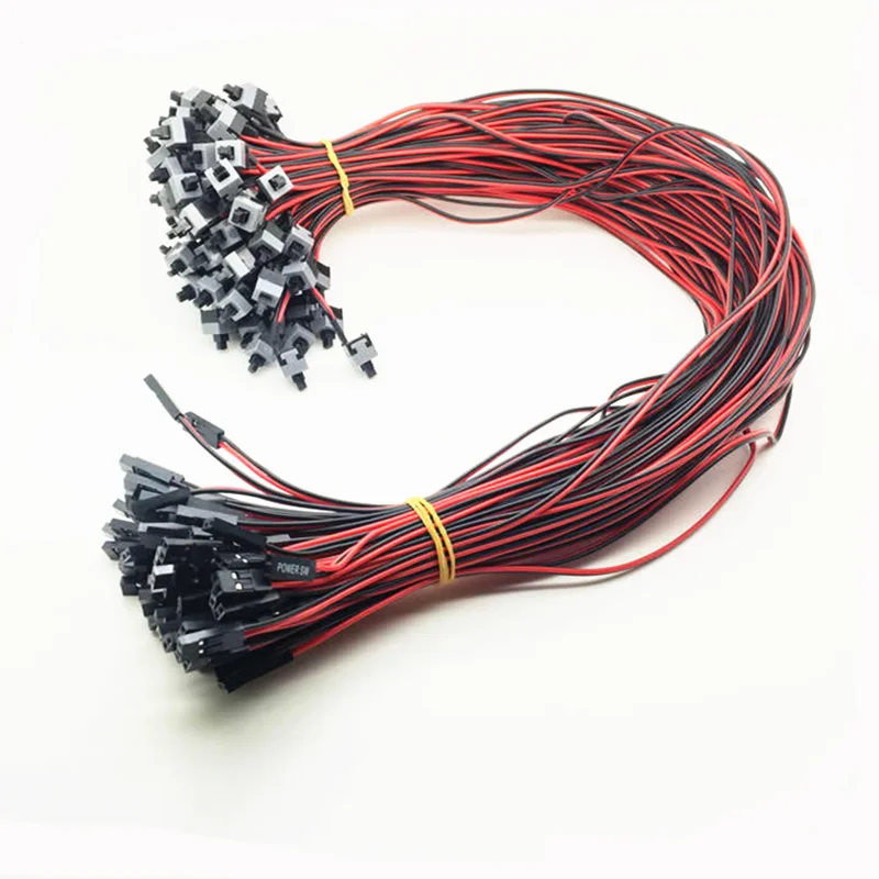 ATX 55cm Computer Power SW Button Switch Cable for PC Switches Reset Momentary Automatically Push | Компьютеры и офис