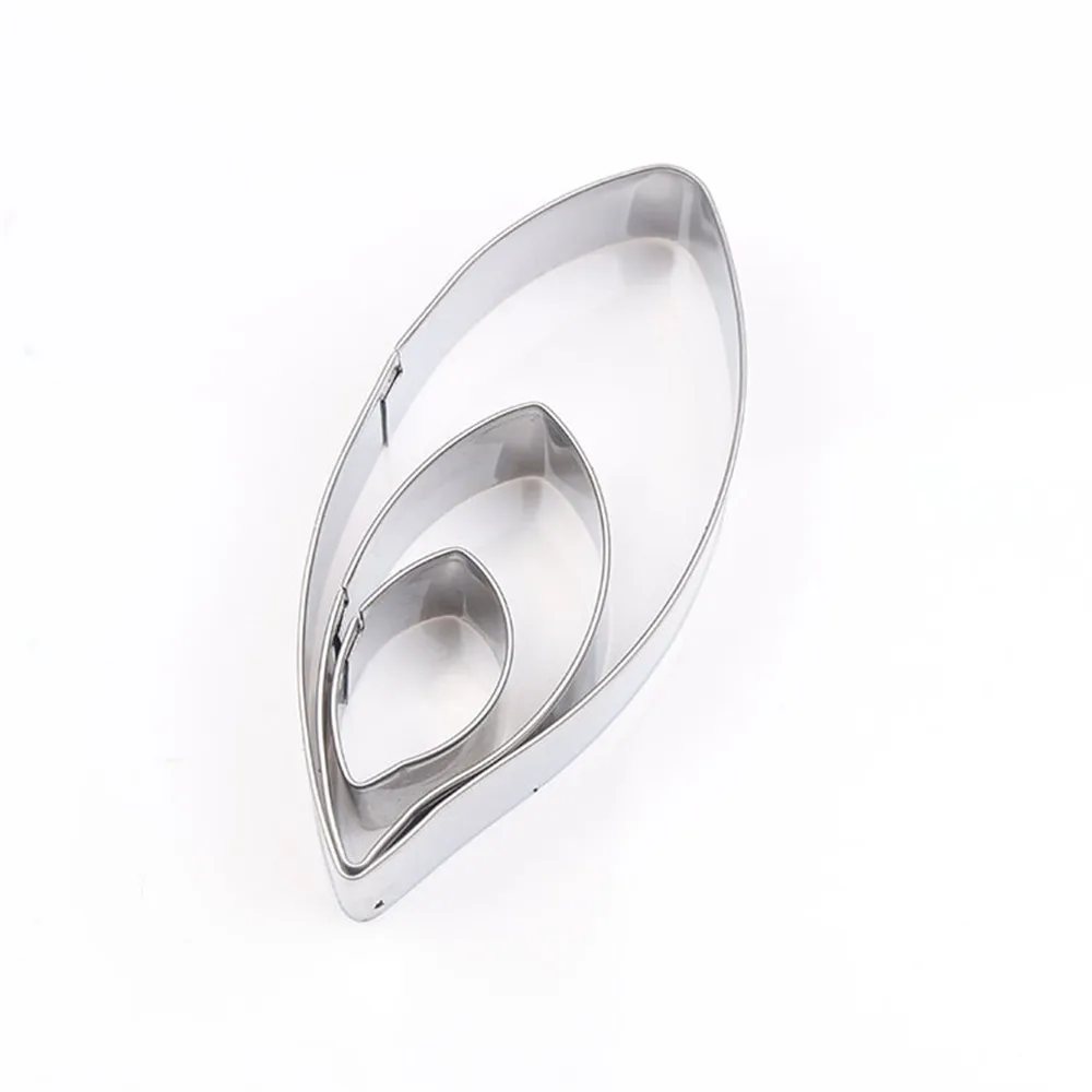 Помадка для бисквита резаки из нержавеющей стали ивовые листья кухонные