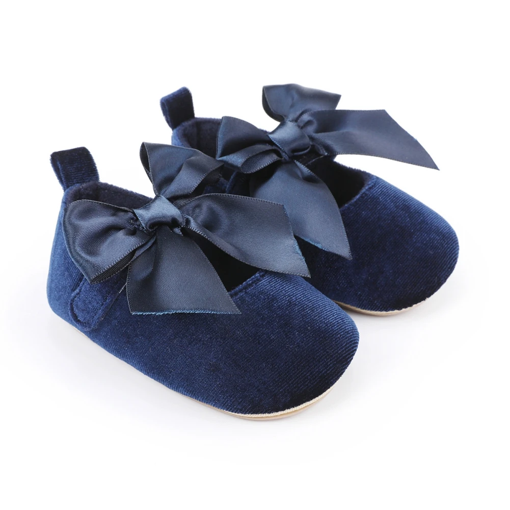 

Mary Jane Bowknot Princess Shoes For Baby Girls Infant Non-Slip Ballet Slippers Soft Sole Newborn Toddler First Walkers 0-18M