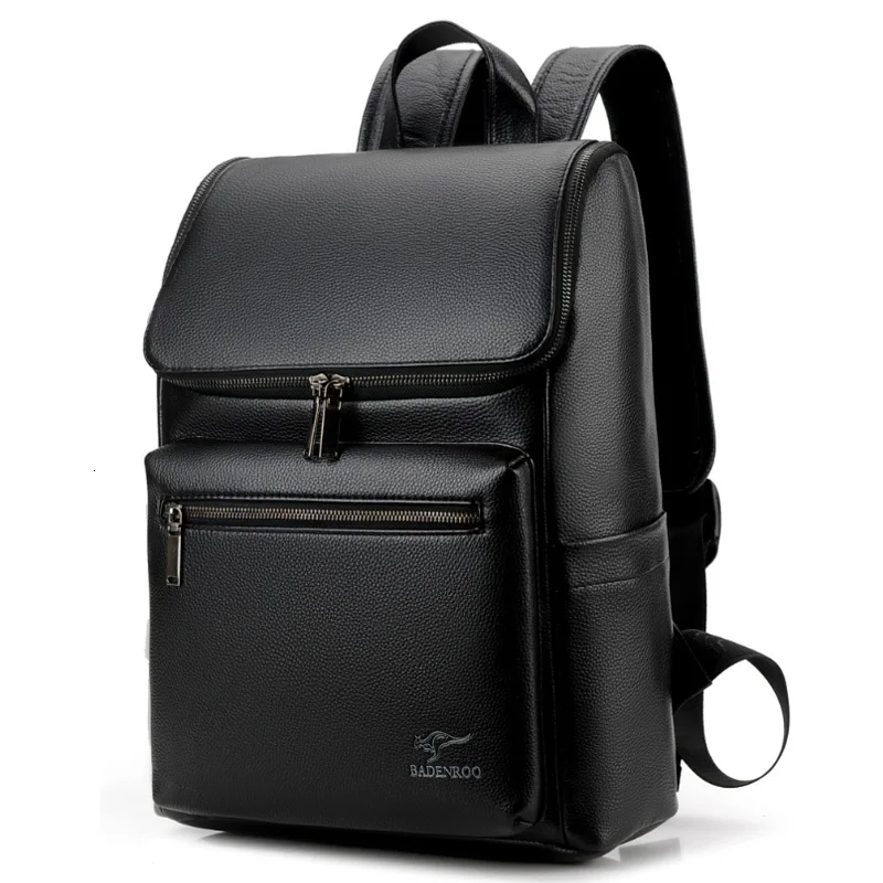 Мужские рюкзаки из натуральной коровьей кожи новые модные студенческий рюкзак