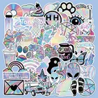 Голограммные наклейки для девочек, наклейки для бутылок с водой, подходят для багажа, ноутбука Стильные наклейки, 103050 шт.