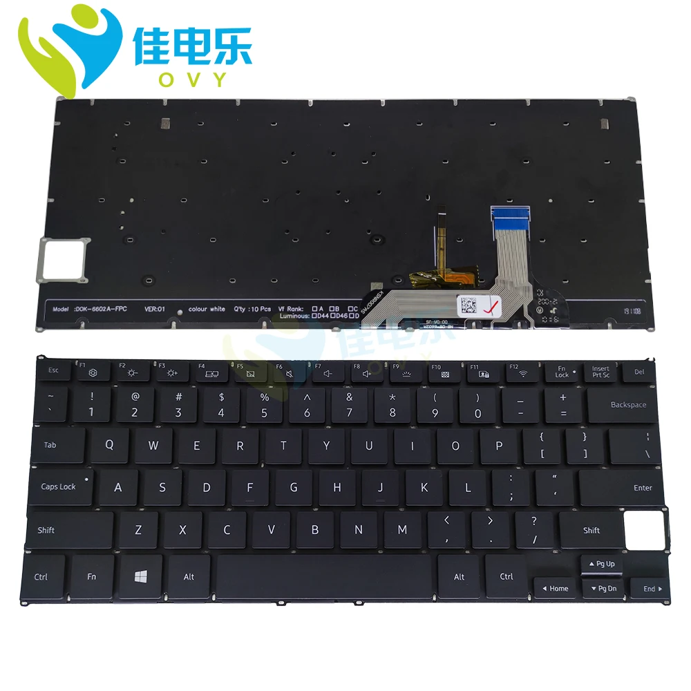 

US English backlight keyboard for lenovo KSNR007AS DOK-6602A-FPC laptops replacement keyboards black light new works in stock