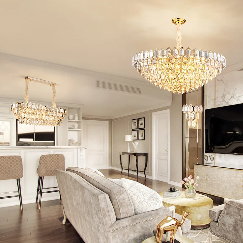 Хрустальная люстра нового дизайна светодиодный ная лампа для гостиной роскошные