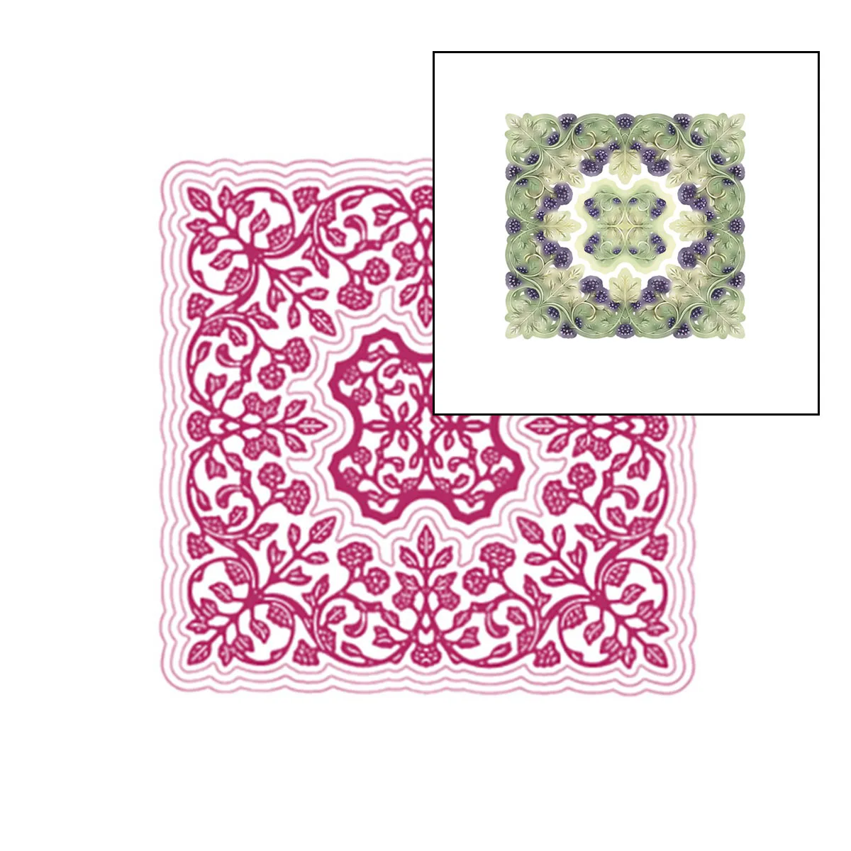 

Волнистая рамка с точками пирсинга, металлические режущие штампы, женское украшение, трафарет, тиснение, шаблон, сделай сам, поздравительна...