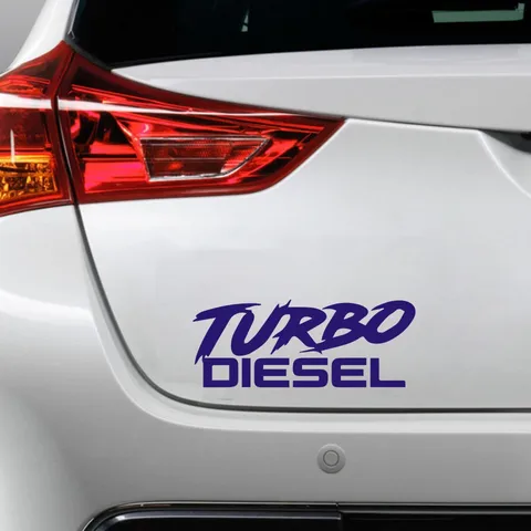 12,9 см * 5 см TURBO DIESEL наклейка на автомобиль наклейки на кузов автомобиля наклейки и наклейки Стайлинг автомобиля украшения двери окна виниловые наклейки