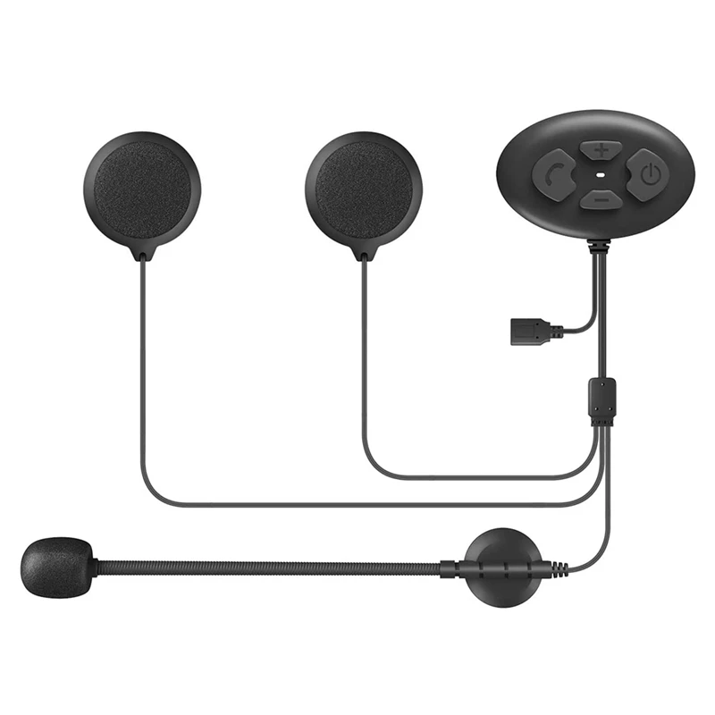 

Водонепроницаемая беспроводная гарнитура для мотоцикла, Bluetooth 5,0, FM-радио, стереогарнитура, система связи для мотоцикла