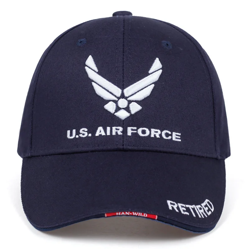 LIBERWOOD США военно-воздушные силы отставные крылья 3D вышитая шляпа мужские и