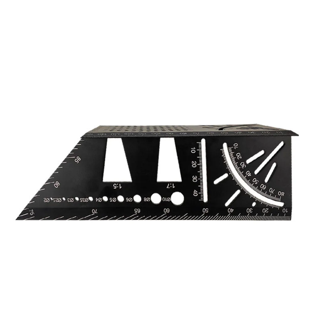 

45 90 Degree Metric Accurate Angle Ruler Woodworking Measuring Accessories Portable Aluminum Alloy Marking Gauge Multifunctional