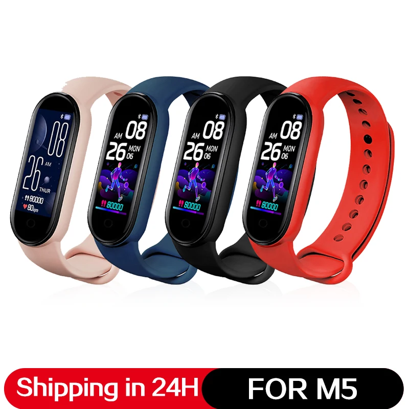 

For Xiaomi Mi Band 5 Smart Miband5 Bluetooth-compatible Bracelet 4 Color AMOLED Screen Smartband Fitness Traker Sport Waterproof