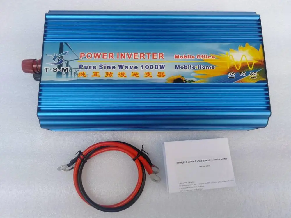 Инвертор непрерывной подачи синусоидальной волны 1000 Вт 12 В/24 В переменного тока