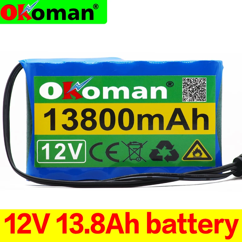 Оригинальный Портативный Супер 12V 13800mah Аккумулятор Перезаряжаемый комплект