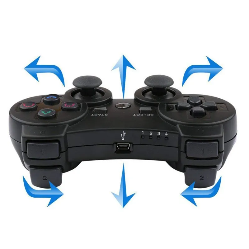 Высококачественный беспроводной контроллер для Playstation 3 PS3 Bluetooth с двойным ударом
