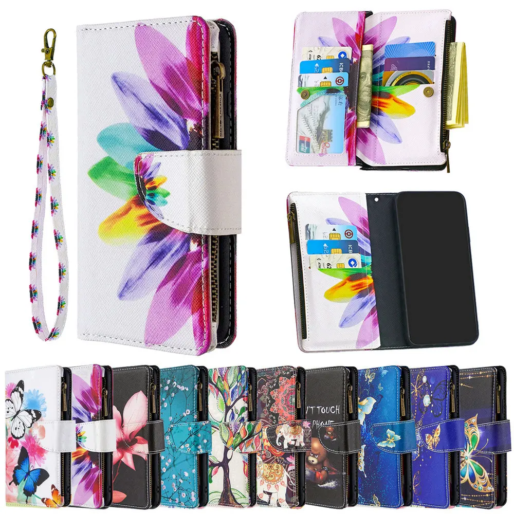 

Redmi Note 9S Protective Case Floral Wallet Leather Flip Case Redmi Note9 Pro Max 9 S Phone Cover for Xiaomi Redmi Note 9 Case